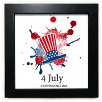 Amerika July Nezavisni davni šešir Crni kvadratni okvir Zidna tabla