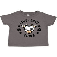 Inktastic live ljubavne krave poklon dječaka malih djevojaka ili majica mališana