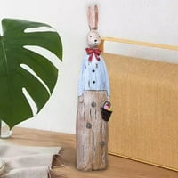 Kreativni zečji statua zanata zanata za kućnu kućnu trgovinu Uskrsnik MAN