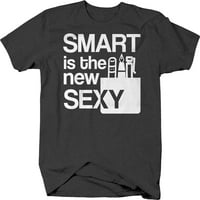 Smart su nove seksi nerd geek grafičke majice xlarge tamno siva