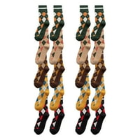 Yinguo paros čarape za ispisu za žene muškarci serije šareni uzorak Novost slatka unise čarape