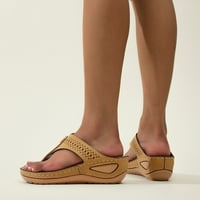 Ženske sandale Žute cipele za žene Sandale Dressy Wops Flip Flops Sandale za žene sa lučnim potporom