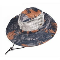 Sunčani šešir za muškarce, zaštita od sunca Široka peka za ruci u unise ljetni camo prozračni mrežica
