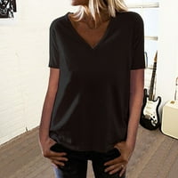 Ženska ljetna labava Ležerna moda Jednostavna majica s kratkim rukavima od kratkih rukava