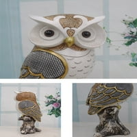 OWL statue Početna Dekor Accents Mali dekor predmeti za polica Owl Figurine Početna Dekoracije za dnevni