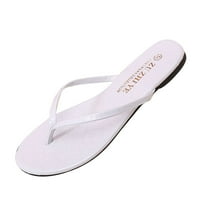 Ljetne sandale za žene modni proljetni i ljetni uzorak jednostavne flip-flops ravne kapke uz more PU