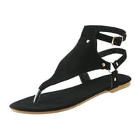 Sandale za žene za žene ravne sandale Open cipele cipele na plaži Sandale dame kopče kaiple Flip flops