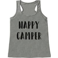 Custom Party Shop Dame Happy Camper na otvorenom TANK TOP GREY