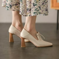 Podnesene ženske cipele Ženske poslovne casual cipele ženski retro engleski stil šiljasti debele pete