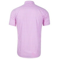 Muška košulja Muška majica kratkih rukava Ležerne prilike majica kratkih rukava ružičasta L
