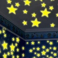 Heiheiup djeca u zidu Fluorescentne naljepnice za spavaće sobe svijetli tamne kućne dekor zabavne naljepnice