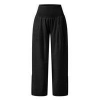 Poslovne casual pantalone za žene Ženske haljine Strechy joga Radne hlače Široke noge Poslovni povremeni