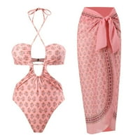 Ženski kupaći kostimi prodavača FOPP + prikrijte dva vintage print kupaći kostim Monokini bikini kupaći