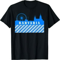 Bavaria Skyline Ferris Wheel Free Sthed of Bavaria Flag majica