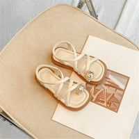 DMQupv slatke sandale otvorene nožne prste slatke bez pete haljina sandale začuvane dizajnere ljetne