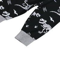 Douhoow novorođenčad dječaci jesenska odjeća set dinosaurus tiskane hlače s dugim rukavima
