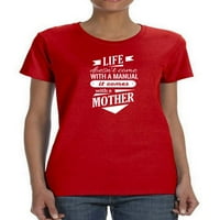 Život dolazi s majicom u obliku majke žene - MIMage by Shutterstock, ženska X-velika