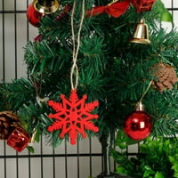 Veki Privjesci Tekstovi ukrasi Tree Božićni uzorci s DIY i ukrasom visi zimski vijenac sa tajmerom
