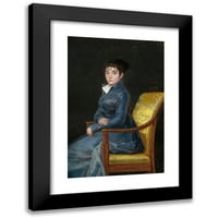 Francisco de Goya Crni modernog uokvirenog muzeja Art Print Naslijed - Therese Louise de Souda