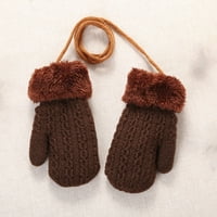 Dječja djeca zimska pletena zadebljana viseća vrata 1- godina Dječaci Djevojke rukavice