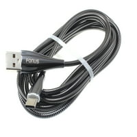 6FT metalni USB kabl za Smart telefon Jitterbug - Type-C kabel za punjač Power Wire USB-C W1K kompatibilan sa živim Smart Model-om Jitterbug