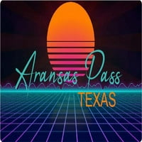 Aransas prošao Texas Frižider Magnet Retro Neon Design