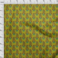 Onuone svilena tabby lime zelena tkanina Paisley blok tkanina za šivanje tiskane ploče za obrtnog dvorišta