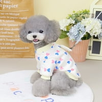 Odjeća za pse slatka pidžama topli džemper za štene chihuahua bijeli 2xl