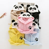 Baozhu jesen zimska djeca za spavanje baby haljine flanel za kupanje za dječaku djevojku Panda s kapuljačom