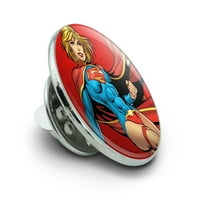 Superman Supergirl lik metal 0,75 remel šešir za vezanje Pinback