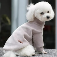 Spree velvet za pse odjeća udobne zimske guste tople kućne ljubimce sa patentnim zatvaračem Mačke mačke