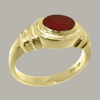 Britanci napravili tradicionalni čvrsti 9K žuti zlatni prsten s prirodnim klesarskim prstenom za uređenje