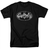 Batman-Urban Camo Shield - Odrasli kratkih rukava - crna, ekstra velika
