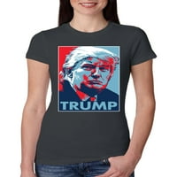 Divlji Bobby, Trump Hope Hope Red Blue Classic Vintage Kampanja Logo Političke žene Slim Fit Junior