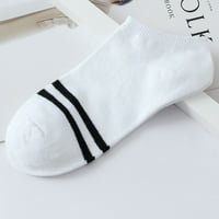 1pairs Unise Stripe Udobne papuče s pamučnim čarapama kratke čarape za gležnjeve