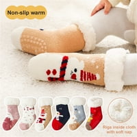 Kripyery par kat za bebe čarape protiv klizanja otporno na nošenje mekog dojenčad zagrijavanje drži