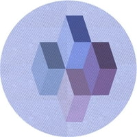 Ahgly Company u zatvorenom okruglom uzorkovnom mermulatu plave površine, 8 'krug