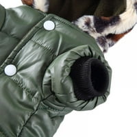 PET Diamond Plaid Leopard plišani kapuljač jakna zima topli kaput za pse šteneta