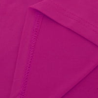 Scyoekwg Ljetni vrhovi za ženske klirenske bluze kratkih rukava Clew Crw Plus Veličina Ljeto opušteno