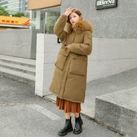 Zimski kaputi za žene Plus veličine moda ekstremna hladna vremenska odjeća labava mekana zip up termormalna