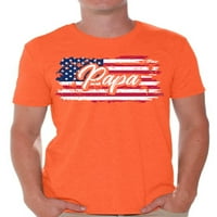 Awkward Styles Shirt za muškarce Papa Pokloni Vintage Americna Flag majica za papa Ja sam američka patriotska