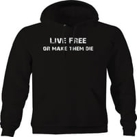 LIVE Besplatno ili umreće slobode pulover sa dukselom srednje crne boje
