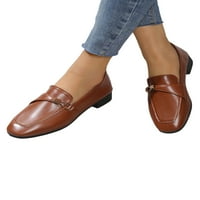 Žene Loafer Square Toe Loafers Slip na stanovima Dame Neklizajuća cipela za cipele Žene Comfort Ležerne