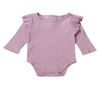 Izhanske novorođene dječje djevojke Soude Color Romar kombinezon od pamučne odjeće ružičasta 6-mjeseci