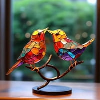 Šarene ptice ukras za ptice ukras za ptice Početna Dekor Poklon Akril Metalne ptice figurice ukrasni