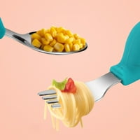 MyBeauty 1Set bebe silikona podijeljena ploča sa usisnim čašicom za jelo za jelo protiv pada viljuške