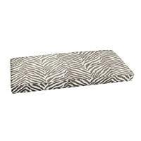 Mozaic Company Sunbrella Siva Zebra u zatvorenom jastuku za vanjsku klupu, Cordud 55 18 2