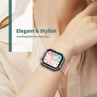 [] Slučaj Kompatibilan sa Apple Watch serijom i Apple Watch SE sa ugrađenim zaštitnim zaslonom od kaljenog