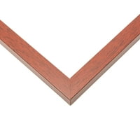 - Mahagoni ravni čvrsti drveni okvir sa UV framerovim akrilnim i pjenusnim podrumom -
