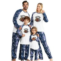 Usklađivanje porodice pidžamas roditelj-dijete topli božićni set tiskani kućni nošenje pidžama dvodijelna